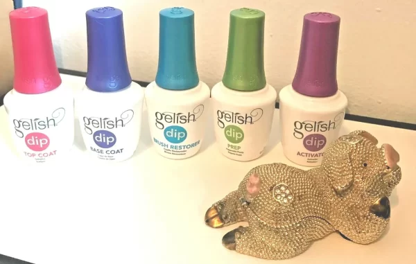Gelish Soak Off Basix Acrylic Powder Nail Polish Dip Manicure Set