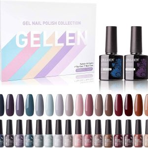 Gel Nail Polish Kit - 16 Shades of Glamour, Your Daily Nail Art Companion