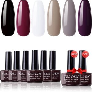 Gellen Gel Nail Polish Starter Kit Popular 4 Colors