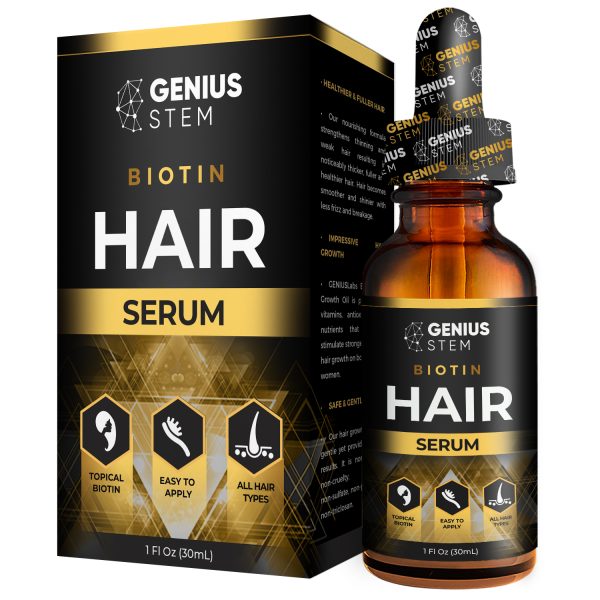 GENIUS Hair Growth Oil for Stronger, Thicker, Longer Hair, Hair Growth Treatment