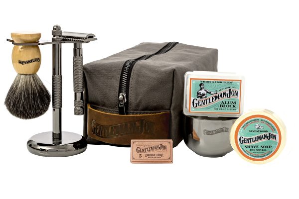 Gentleman Jon Deluxe Wet Shave Kit | Includes 8 Items