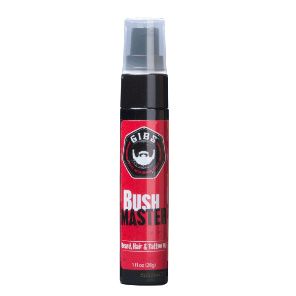 GIBS Grooming Bush Master Beard, Hair & Tattoo Oil- All-Natural