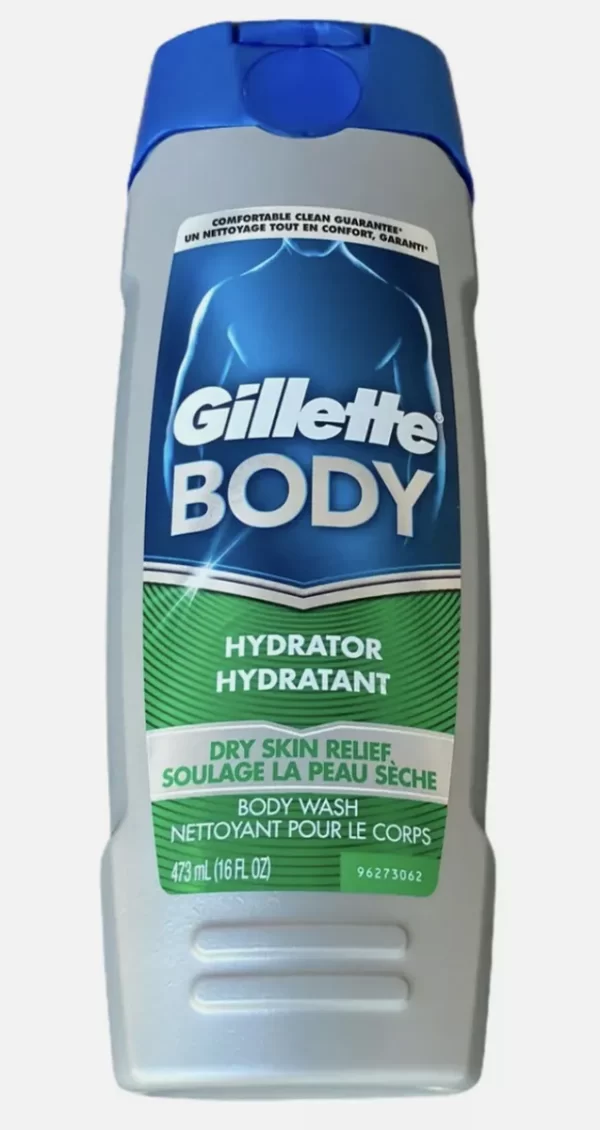 Gillette Body Hydrator Body Wash for Men, Dry Skin Relief, 16 Fluid Ounce