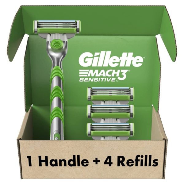Gillette Mach3 Sensitive Razors for Men