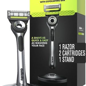 Gillette Mens Razor with Exfoliating Bar by GilletteLabs