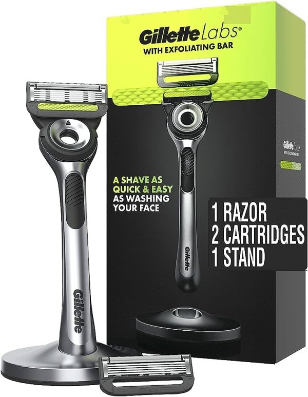 Gillette Mens Razor with Exfoliating Bar by GilletteLabs