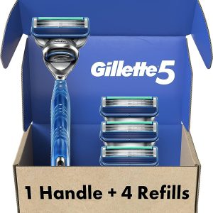 Gillette5 Men's Razor Handle + 4 Refills