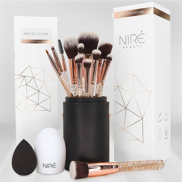 Glitter Makeup Brushes Set - Expert Brush For Application Of Eyeshadow