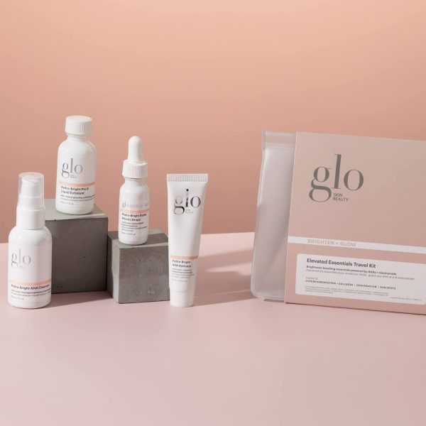 Glo Skin Beauty 4-Piece Travel Skincare Set for Treating Sensitive Skin