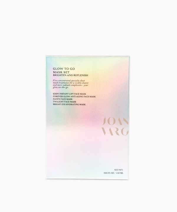 Glow to Go Face Mask Set, Five Concentrated Specialty Sheet Mask Treatments