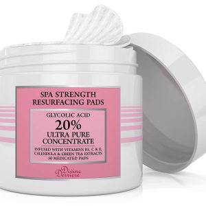 Glycolic Acid 20% Resurfacing Pads with Vitamins B5, C and E, Green Tea