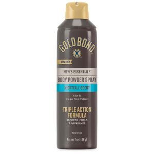 Gold Bond Men's Essentials Body Powder Spray 7 Ounce (Pack of 12) Nightfall Scent