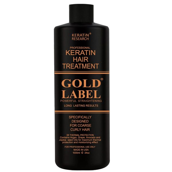 Gold Label Professional Brazilian Keratin Blowout Hair Treatment