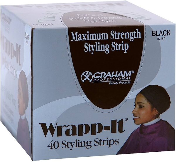 Graham Professional Beauty Wrapp-It Black Styling Strips