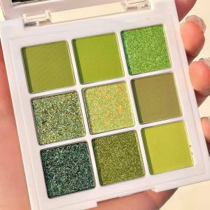 Green Eyeshadow Palette Matte Glitter