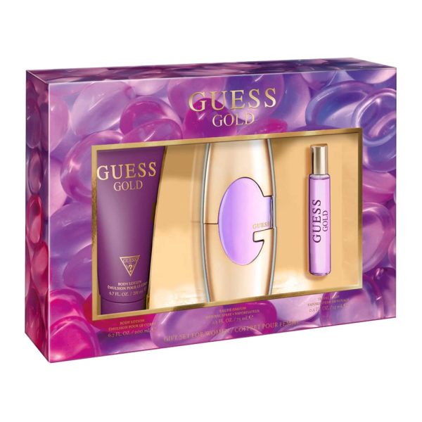 Guess Guess Gold Women 3 Pc Gift Set