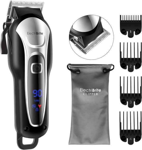Hair Clipper, Wireless USB Hair Clipper, Complete Hair Cutting Kit for Men