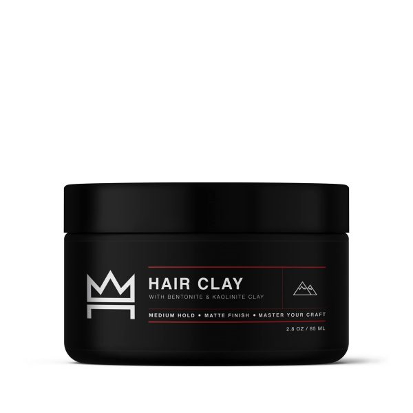Hair Craft Co. Clay Pomade 2.8oz - Shine Free Matte Finish - Medium Hold/Natural