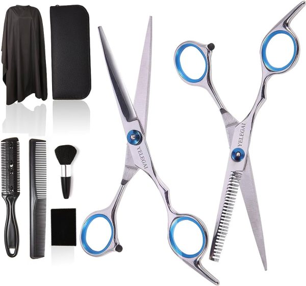 Hair Cutting Scissors Set Professional Barber Hair Thinning Shears Kits