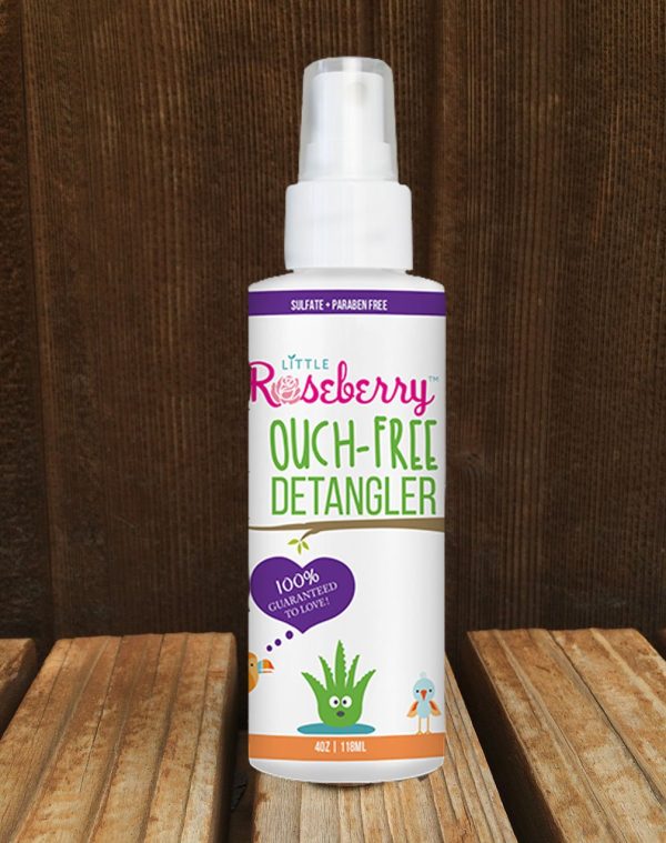 Hair Detangler Spray for Kids. Made with Organic Aloe and Natural Vitamins