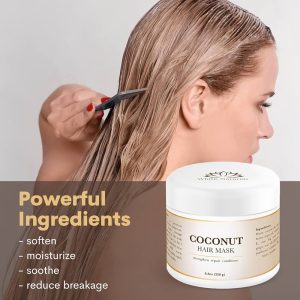 Hair Mask with Moisturizing Coconut Extract 13.5 Fluid Ounce
