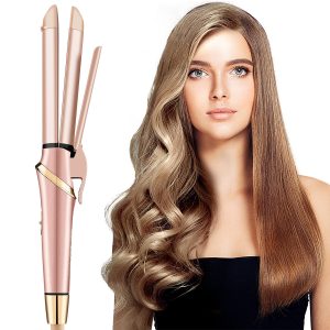 Hair Straightener & Curler 2 in 1 Tourmaline Ceramic Flat Iron for Healthy Hair