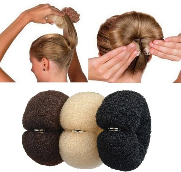 Hair Styling Set Hair Braid Tool 3 Pieces Donut Hair Bun Tool 2 Pieces French