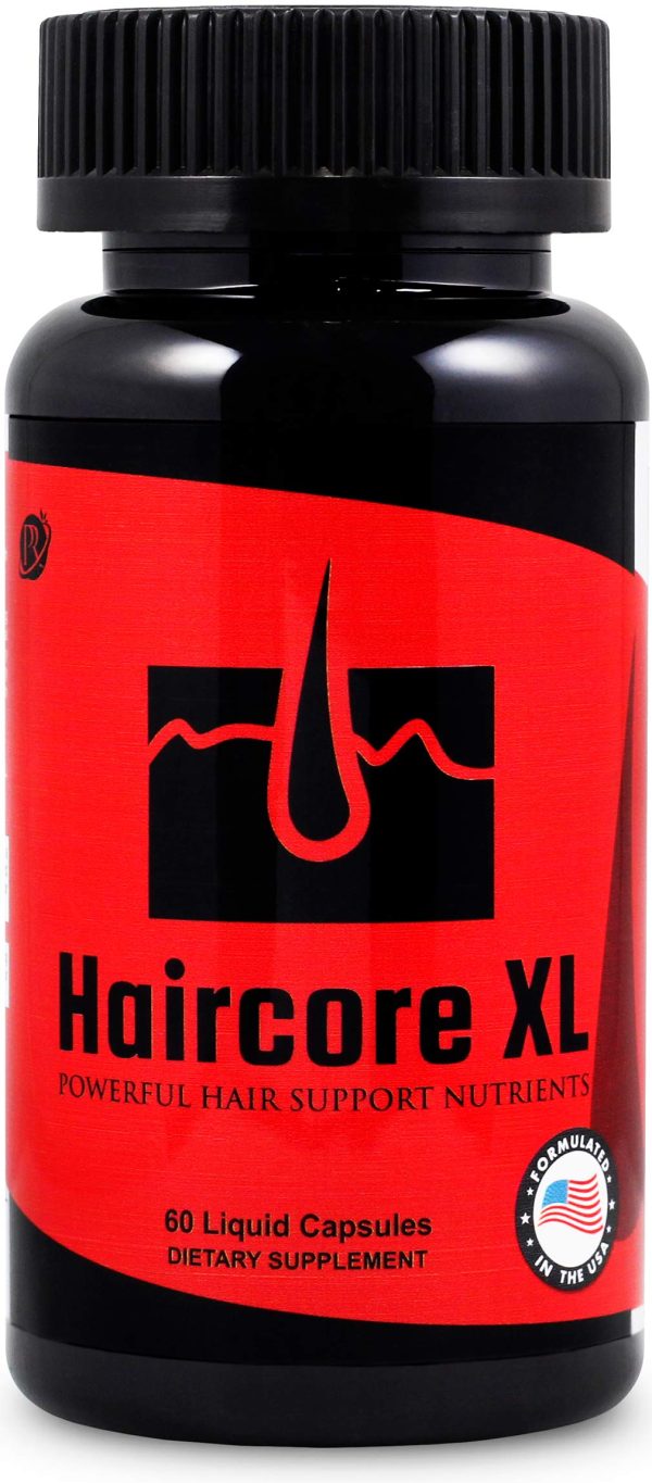 Haircore XL: DHT Blocker, Stops Hair Loss, Thinning, Balding, Repairs Hair Follicles