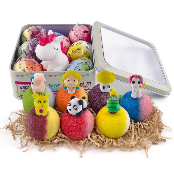 Handmade Bath Bombs for Kids with Surprise Toys Inside