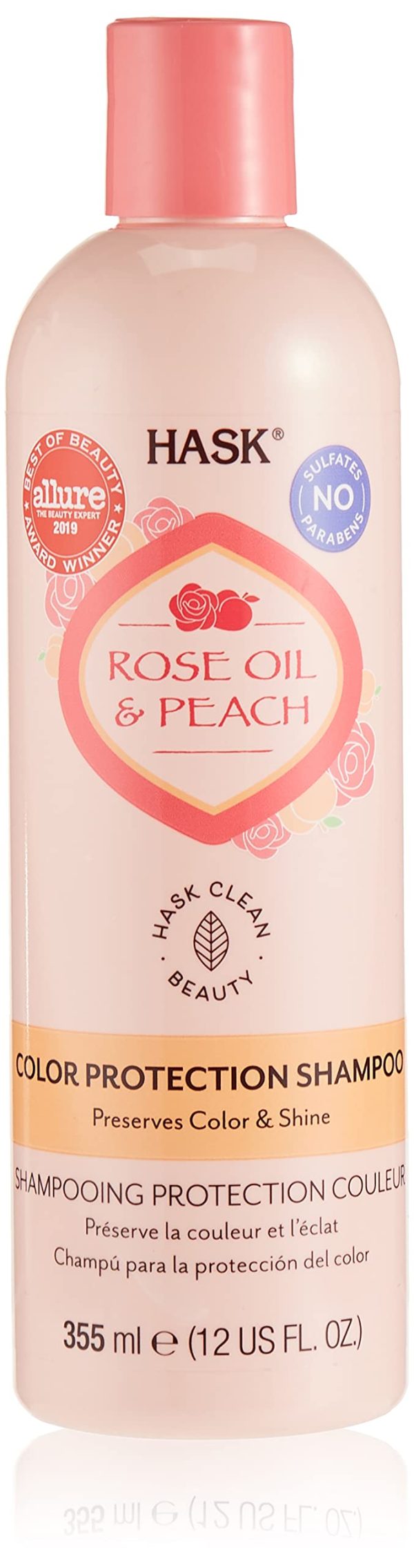 HASK ROSE OIL + PEACH Shampoo and Conditioner Set Color Protecting
