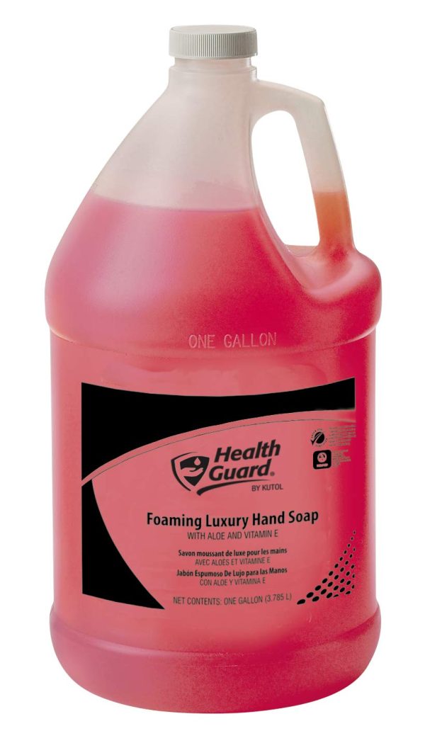 Health Guard Foaming Luxury Hand Soap, 1 Gallon Pour Top Bottle