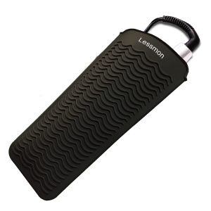 Heat Resistant Silicone Mat Pouch, Lessmon Hair Styling Tools for Curling Irons