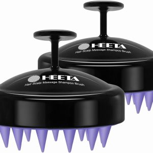 Heeta Hair Scalp Massager, Wet and Dry Shampoo Brush Scalp Massage Brush