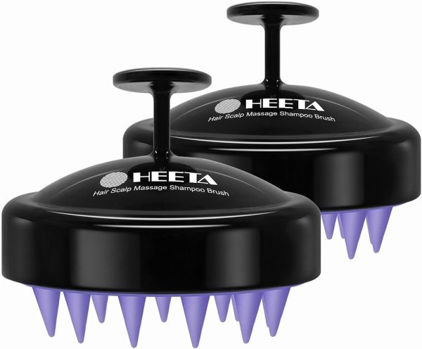 Heeta Hair Scalp Massager, Wet and Dry Shampoo Brush Scalp Massage Brush