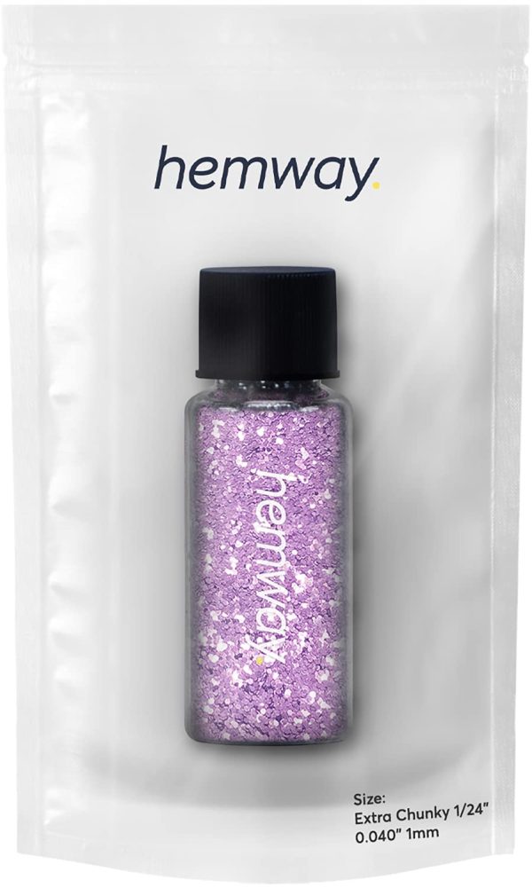Hemway Glitter Tube 12.8g / 0.45oz Extra Chunky 1/24" 0.04" 1MM