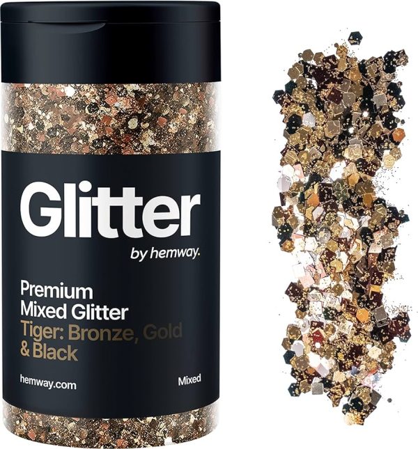 Hemway Gold Silver Heirloom Disc Mix Glitter Chunky Multi Purpose