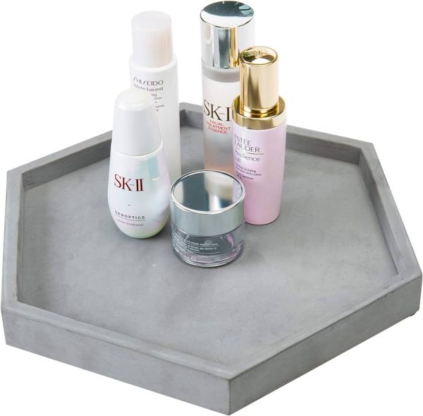 Hexagonal Decorative Display Bathroom Vanity Tray