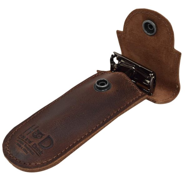 Hide and Drink, Leather Double Edge Safety Razor Protective Case
