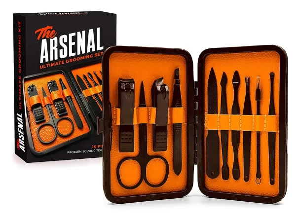 High End Grooming Manicure kit for Men and Women - The Arsenal 10pc