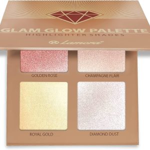 Highlighter Palette，Highlighter Makeup Palette, Glow Bronzer Highlighter Powder
