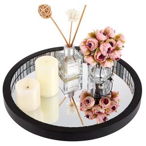 Hipiwe Vanity Makeup Mirror Tray