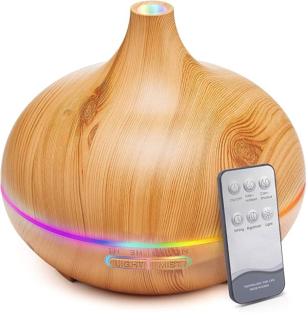 HLS 550ML Aromatherapy Diffuser & 450ML Essential Oil Diffusers Set