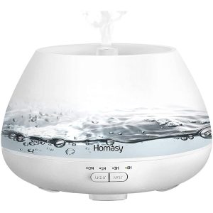 Homasy Essential Oil Diffuser, 500ml Aroma Diffuser Humidifier
