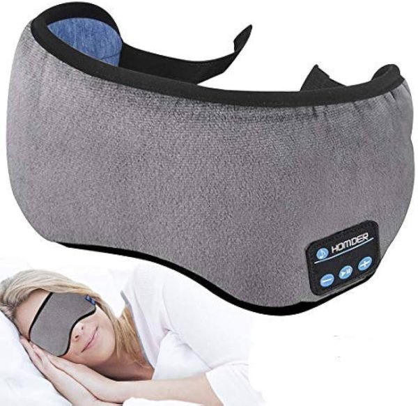 Homder Sleep Headphones Bluetooth 5.0 Eye Mask for Men Women