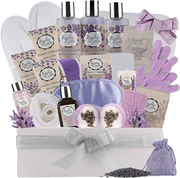 Home Spa Gift Baskets For Women - Bath and Body Gift Basket For Women and Men