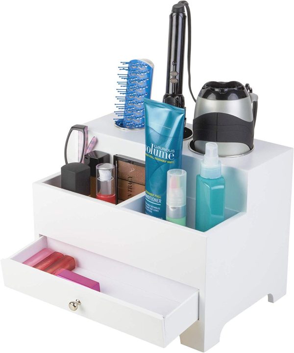 HomeRoots 9" H x 12" W x 8.5" D Hair Styling Storage Chest