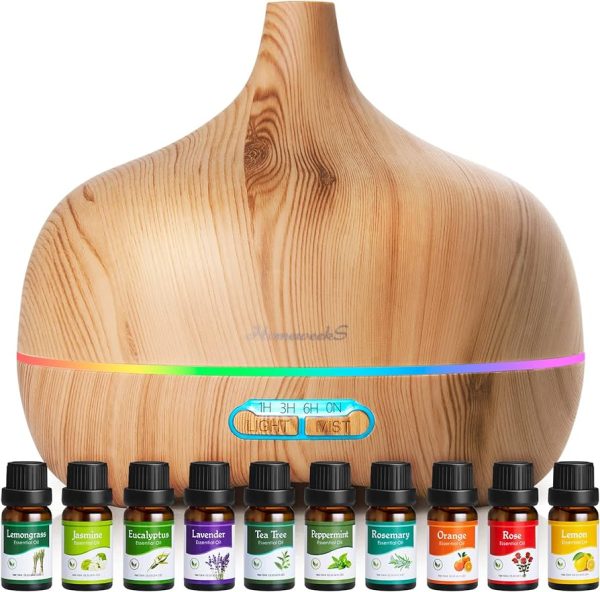 Homeweeks Diffuser 10 Essential Oil Set
