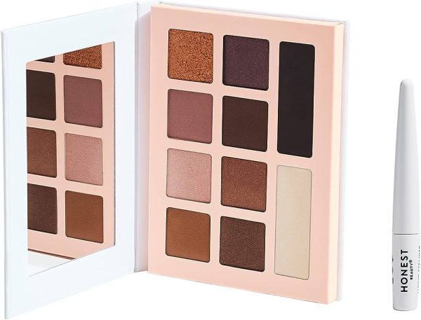 Honest Beauty Eyeshadow Palette with 10 Pigment-Rich Shades