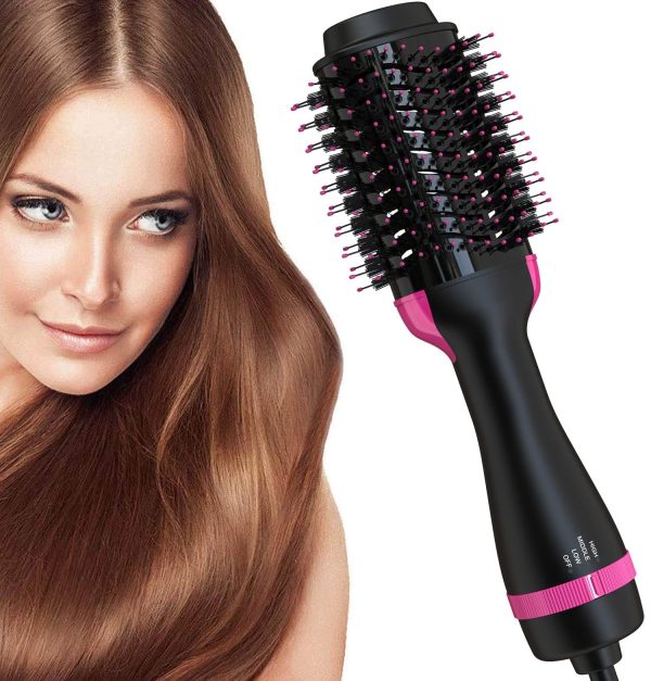 Hot Air Brush One-Step Hair Dryer Brush & Volumizer,Dry & Straighten & Curl