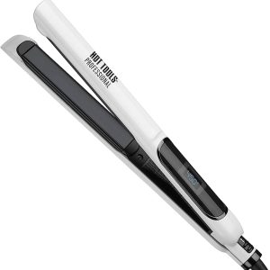 Hot Tools Professional 1 1/4 Inch Nano Ceramic Digital Salon Flat Iron